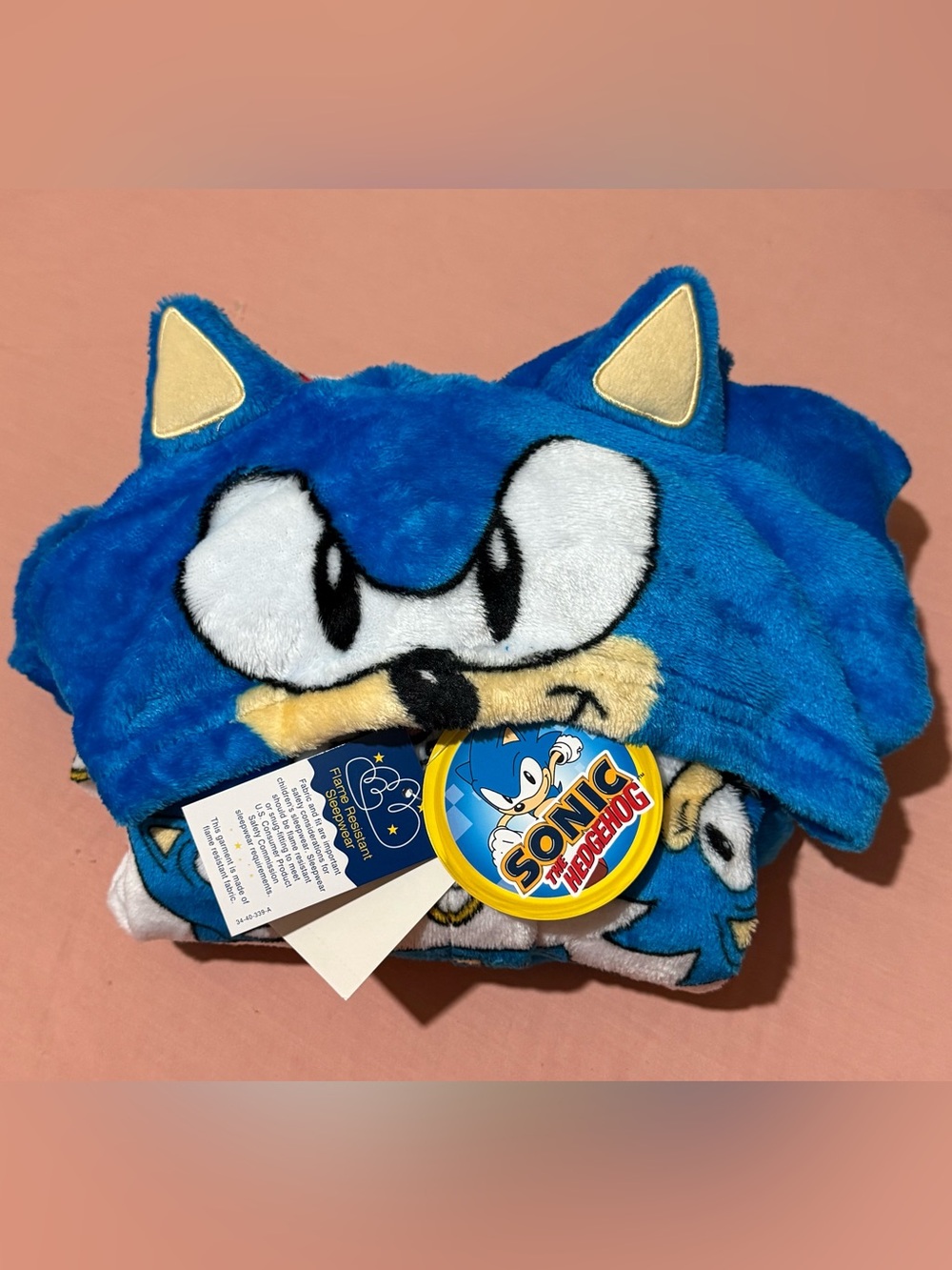 Sonic the Hedgehog Boys Fleece Long Sleeve Knee Length Robe